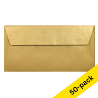 Clairefontaine EA5/6 gold coloured envelopes, 120g (10 x 5-pack) 424795