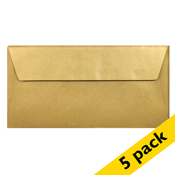 Clairefontaine EA5/6 gold coloured envelopes, 120g (5-pack) 26085C 250326 - 1