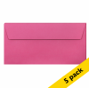 Clairefontaine EA5/6 intense pink coloured envelopes, 120g (5-pack)