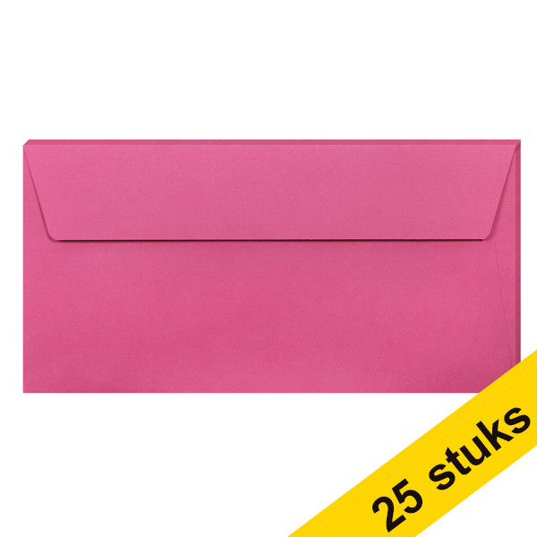 Clairefontaine EA5/6 intense pink coloured envelopes, 120g (5 x 5-pack) 424790 - 1