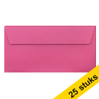 Clairefontaine EA5/6 intense pink coloured envelopes, 120g (5 x 5-pack)