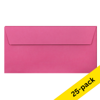 Clairefontaine EA5/6 intense pink coloured envelopes, 120g (5 x 5-pack) 424790