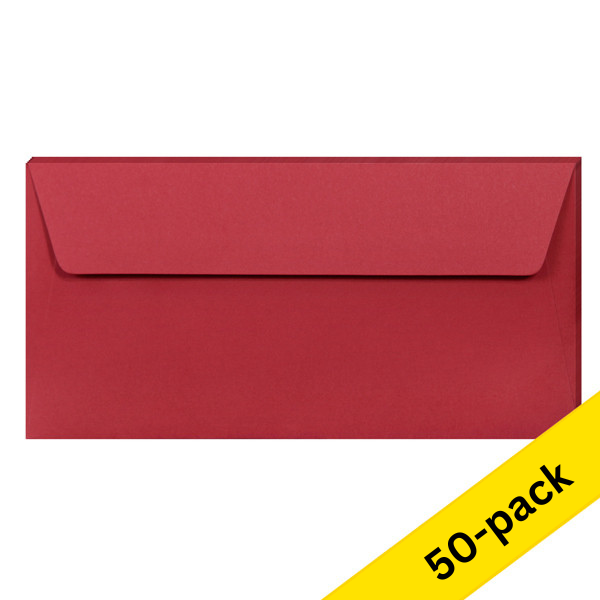 Clairefontaine EA5/6 intense red coloured envelopes, 120g (10 x 5-pack) 424792 - 1
