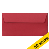 Clairefontaine EA5/6 intense red coloured envelopes, 120g (10 x 5-pack)