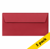 Clairefontaine EA5/6 intense red coloured envelopes, 120g (5-pack)
