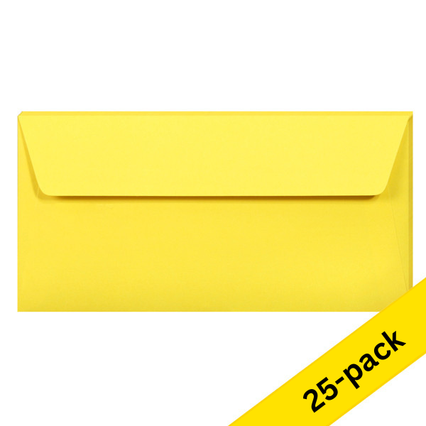 Clairefontaine EA5/6 intense yellow coloured envelopes, 120g (5 x 5-pack) 424788 - 1