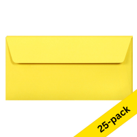 Clairefontaine EA5/6 intense yellow coloured envelopes, 120g (5 x 5-pack) 424788