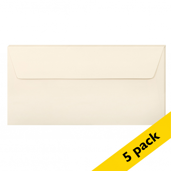 Clairefontaine EA5/6 ivory coloured envelopes, 120g (5-pack) 26445C 250316 - 1