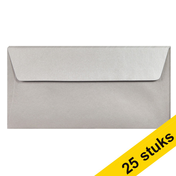 Clairefontaine EA5/6 silver coloured envelopes, 120g (5 x 5-pack) 424794 - 1