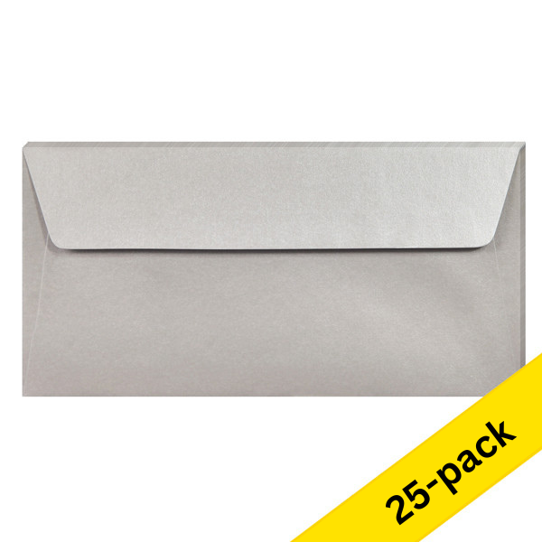 Clairefontaine EA5/6 silver coloured envelopes, 120g (5 x 5-pack) 424794 - 1