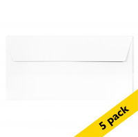 Clairefontaine EA5/6 white coloured envelopes, 120g (5-pack) 26435C 250315