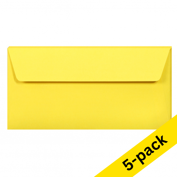 Envelope 110 x 220mm (DL | EA5/6) | intense yellow PEEL & SEAL, 120g | Clairefontaine | 5-pack 250319 - 1