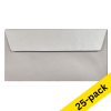 Envelope 110 x 220mm (DL | EA5/6) | silver PEEL & SEAL, 120g | Clairefontaine | 25-pack 424794 - 1