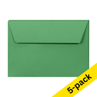 Envelope 114 x 162mm (C6) | forest green PEEL & SEAL, 120g | Clairefontaine | 5-pack 250330
