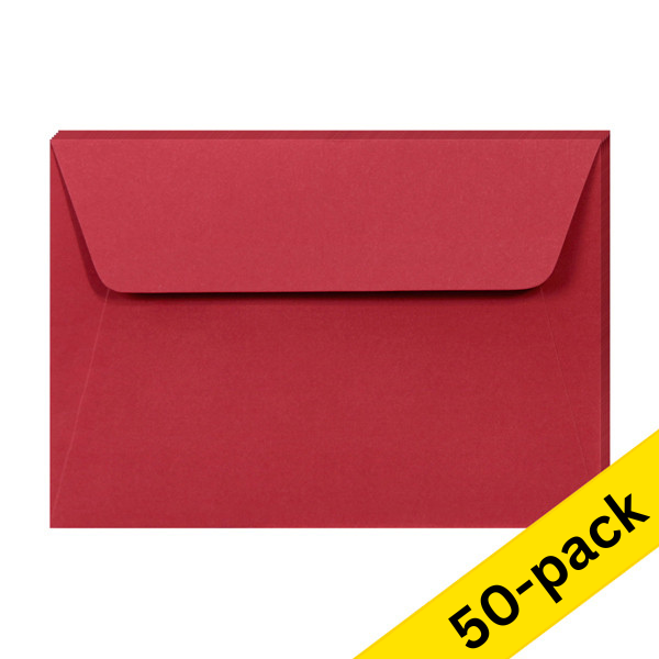 Envelope 114 x 162mm (C6) | intense red PEEL & SEAL, 120g | Clairefontaine | 50-pack 424780 - 1