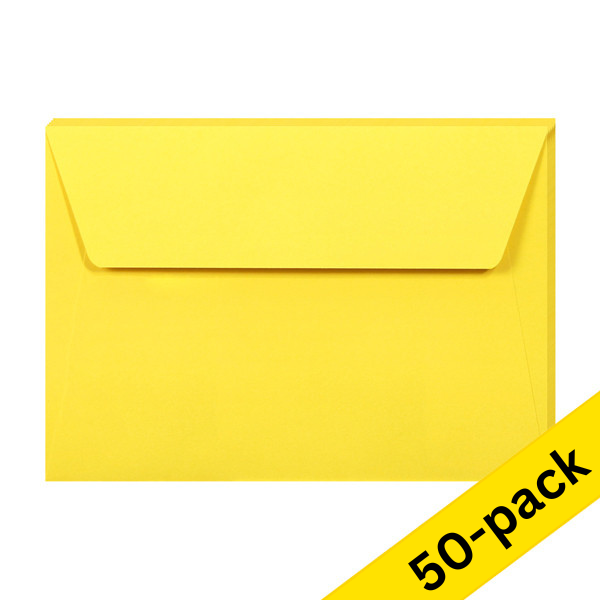 Envelope 114 x 162mm (C6) | intense yellow PEEL & SEAL, 120g | Clairefontaine | 50-pack 424776 - 1