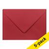 Envelope 162 x 229mm (C5) | intense red PEEL & SEAL, 120g | Clairefontaine | 5-pack