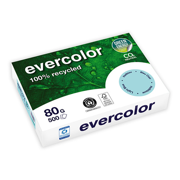 Clairefontaine Evercolor light blue A4 recycled paper, 80gsm (500 sheets) 250387 - 1
