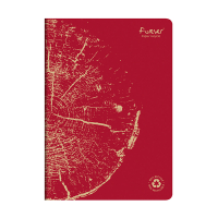 Clairefontaine Forever Premium A4 red lined notebook, 48 sheets 684663C 250455