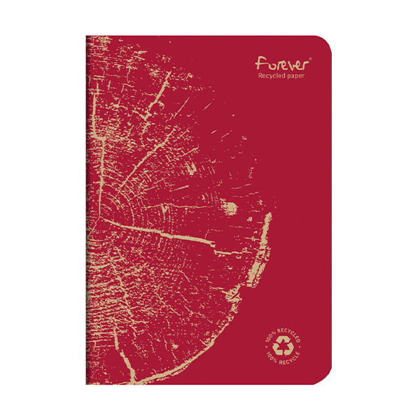 Clairefontaine Forever Premium A5 red lined notebook, 48 sheets 684863C 250451 - 1