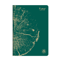 Clairefontaine Forever Premium pine green A4 lined notebook, 48 sheets 684661C 250453