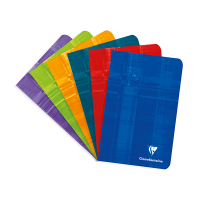 Notebook checkered 110 x 170mm | assorted colours | Clairefontaine Metric | 48 sheets | 10-pack 250445