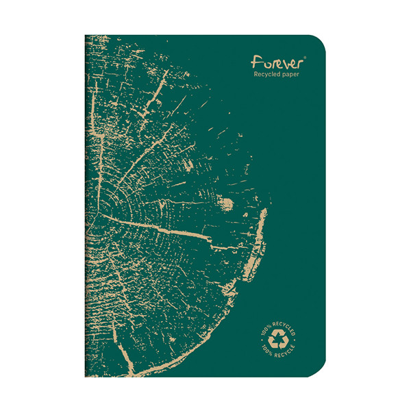 Notebook lined A5 | fir green | Clairefontaine Forever | 48 sheets 250449 - 1