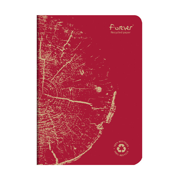 Notebook lined A5 | red | Clairefontaine Forever | 48 sheets 250451 - 1