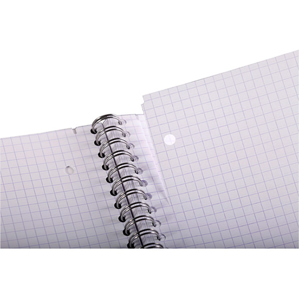 Notepad checkered spiral A4+ | 5mm | Clairefontaine | 80 sheets | 5-pack 250441 - 2