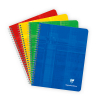 Notepad checkered spiral A5+ | assorted colours | Clairefontaine | 60 sheets | 5-pack 250423 - 1