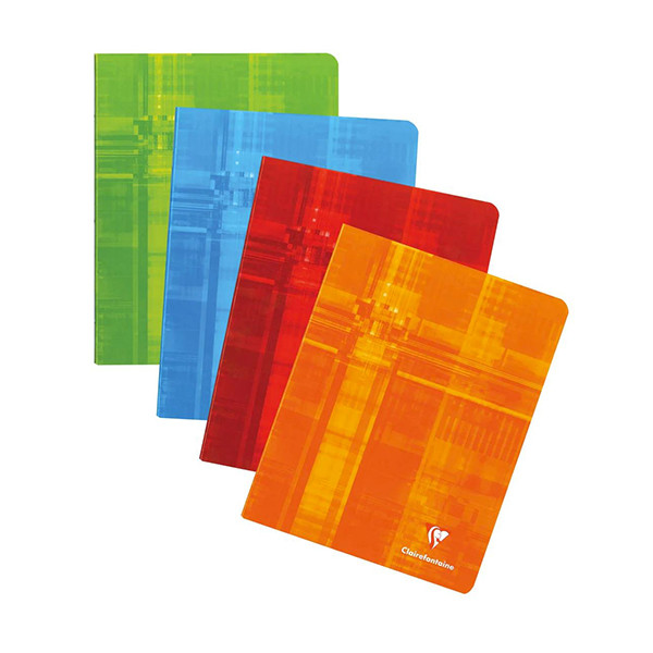 Notepad lined A5+ | assorted colours | Clairefontaine | 36 sheets | 10-pack 250421 - 1