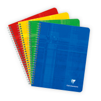 Notepad spiral A5+ | assorted colours | Clairefontaine | 60 sheets | 5-pack 250424