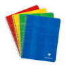 Notepad spiral A5+ | assorted colours | Clairefontaine | 60 sheets | 5-pack