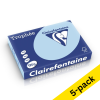 Clairefontaine blue A4 coloured paper, 120gsm (5 x 250 sheets) 250478 - 1
