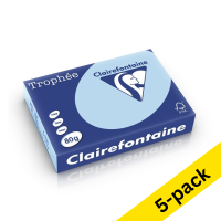 Clairefontaine blue A4 coloured paper, 80gsm (5 x 500 sheets) 250401