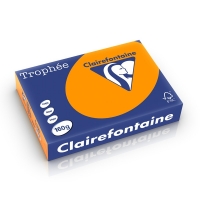 Clairefontaine bright orange A4 coloured paper, 160gsm (250 sheets) 1765C 250254