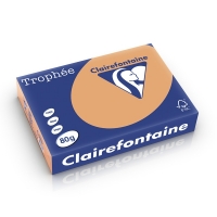 Clairefontaine caramel A4 coloured paper, 80gsm (500 sheets) 1879C 250162