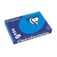 Clairefontaine caribbean blue A3 coloured paper, 80 gsm (500 sheets) 1886C 250120