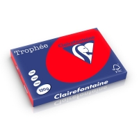 Clairefontaine coral red A3 coloured paper, 120gsm (250 sheets) 1327C 250227