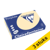 Clairefontaine cream A4 coloured paper, 120gsm (250 sheets) (3-pack) 340044 - 1