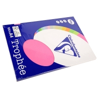 Clairefontaine fluorescent pink/yellow/green/orange A4 coloured paper multipack, 80gsm (4 x 25 sheets) 4120 250017