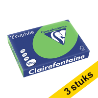 Clairefontaine grass green A4 coloured paper, 120gsm (250 sheets) (3-pack)
