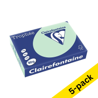 Clairefontaine green A4 coloured paper, 80gsm (5 x 500 sheets) 250409