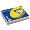 Clairefontaine intense yellow/green/orange/blue/pink A4 coloured paper multipack, 80 grams (5 x 100 sheets)