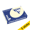 Clairefontaine ivory A4 coloured paper, 80gsm (500 sheets) (5-pack) 250407 - 1
