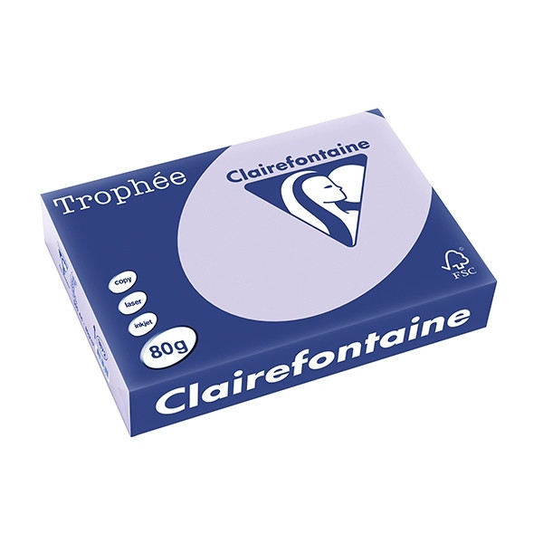 Clairefontaine lilac A4 coloured paper, 80gsm (500 sheets) 1872C 250052 - 1
