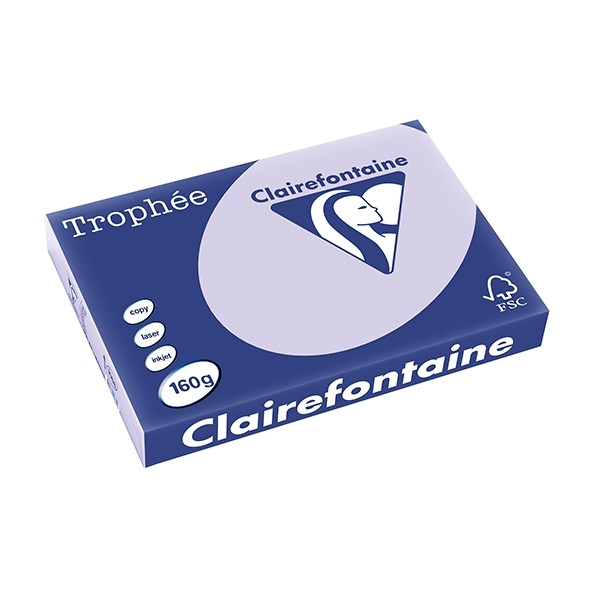 Clairefontaine purple A3 coloured paper, 160gsm (250 sheets) 250149 - 1