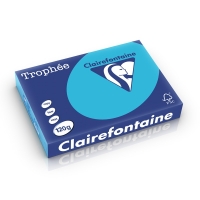 Clairefontaine royal blue A4 coloured paper, 120 gsm (250 sheets) 1247C 250210