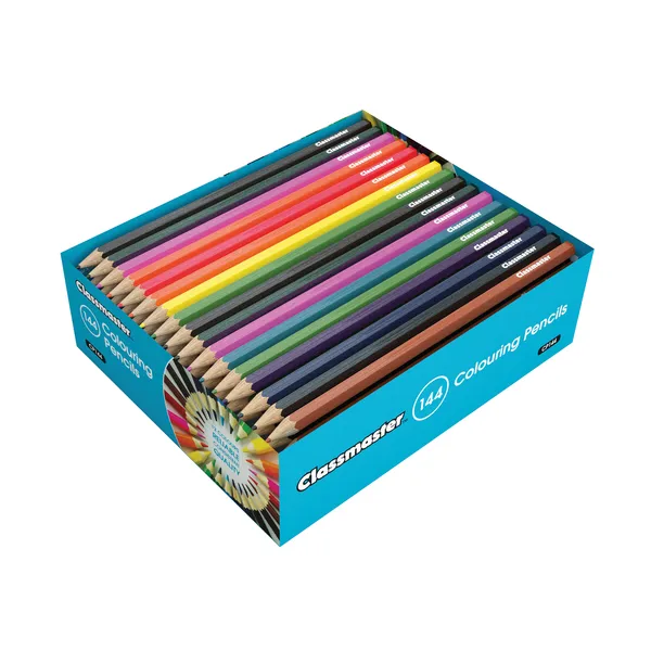 Classmaster assorted colouring pencils (144-pack) CP144 500739 - 1