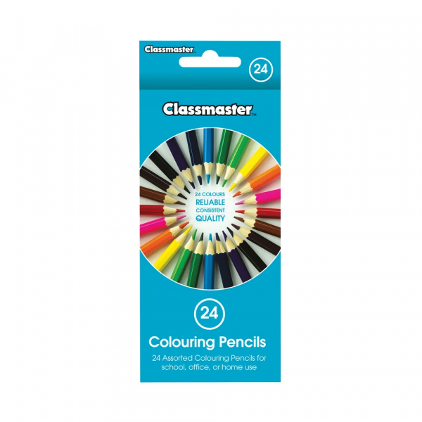 Classmaster assorted colouring pencils (24-pack) CPW24 500740 - 1